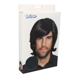 Pánska čierna parochňa Spike Retro